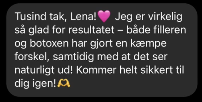 Positivt feedback på botox og filler